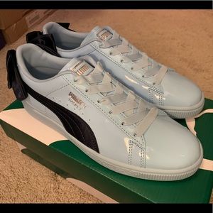 NEW Puma blue sneakers with Ribbons Woman7.5 Eu38